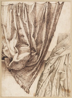 A+ 024
<br/>
Studies van gedrapeerde gordijnen
<br/>
<em>Passerotti, Bartolomeo (1529-1592)</em>